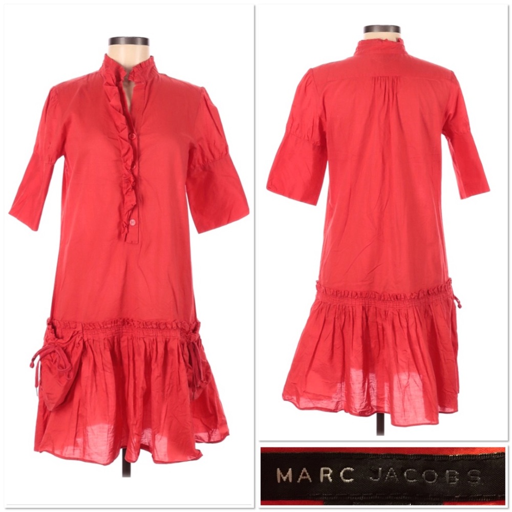 Marc Jacobs women’s drop waist dress ruffle tiered